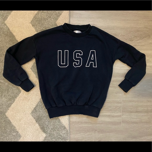 Anine Bing Sweaters - Anine Bing USA navy sweatshirt crew neck xs xsmall used condition signs of wear
